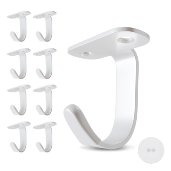 Thickened stainless steel kitchen, bathroom, cloakroom, living room hanging practical side-top storage hooks with strong load-bearing capacity