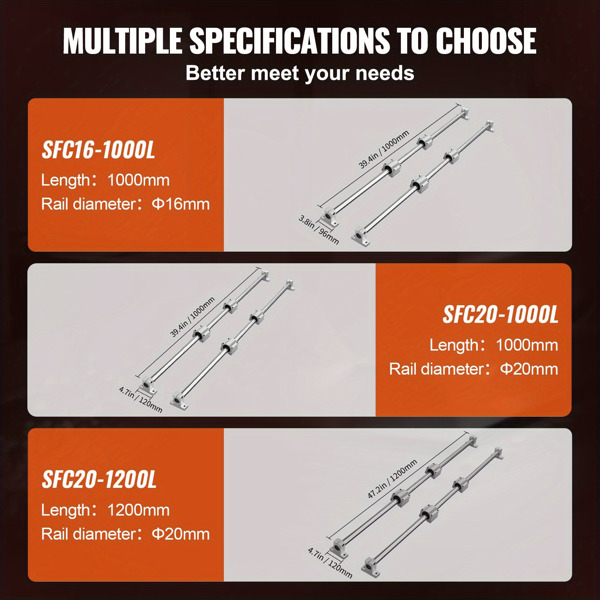 线性导轨套件，1000mm SFC20，包括2个导轨、4个滑块和4个导轨支架，适用于数控机床和DIY项目（周末不发货，禁售亚马逊）-7