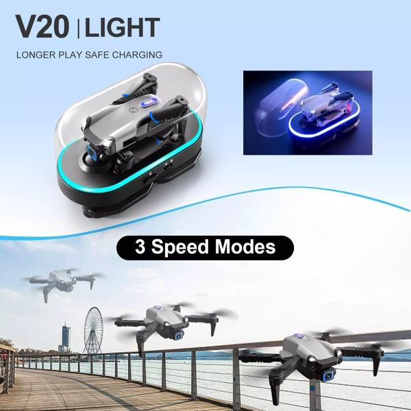 4DRC V20 RC Drone WIFI FPV 6K HD Dual Camera Gesture Photo Quadcopter 2 Battery,Suitable for beginners.,Logistics is randomly sent by UPS/USPS/FEDEX/Amazon Logistics