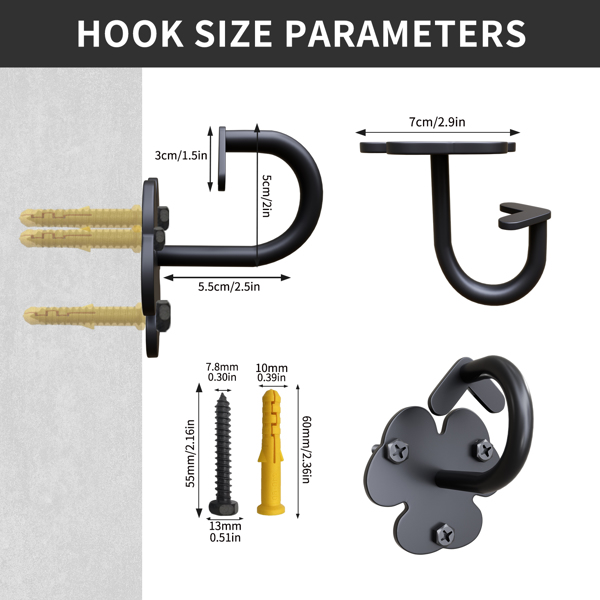 Wall-mounted training anchor with handles for 3-level resistance bands