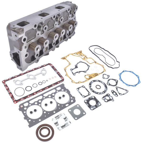 缸盖总成 Full Cylinder Head Valve & Spring Gasket for Kubota D902 Engine RTV900 RTV900W-7