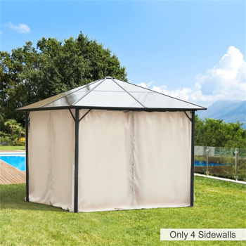Universal Gazebo Sidewallt  Coffee-AS ( Amazon Shipping)（Prohibited by WalMart）