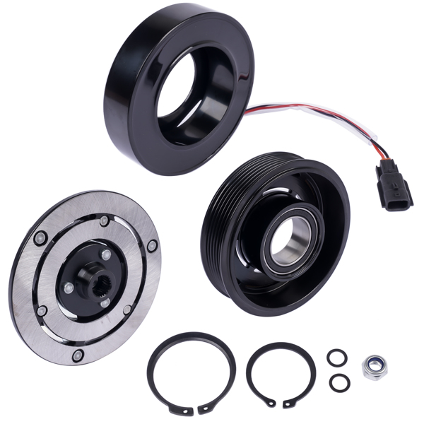 A/C Compressor Clutch Kit for Nissan Sentra S/SL/SR/SV 1.8L Sedan 2013-2019 926003SH0A 926003SH1A 926003SH1B CO29072C