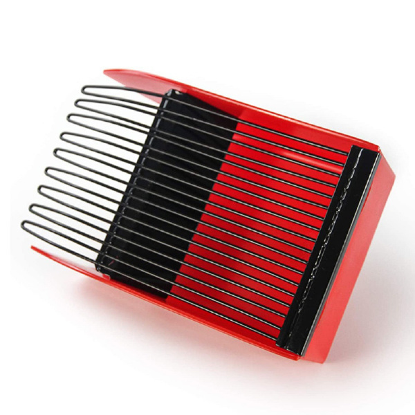 Berry Picker with Metal Comb Plastic Blueberry Scoop Rake Red