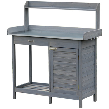  Garden Work Bench、Open Shelf Storage