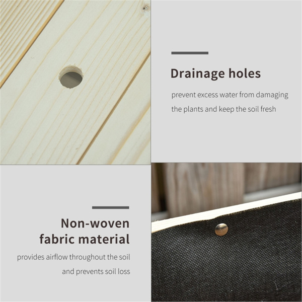 高架花园床/木制花盆 /木材种植箱（周末不发货）（ Amazon Shipping）（WalMart禁售）-7