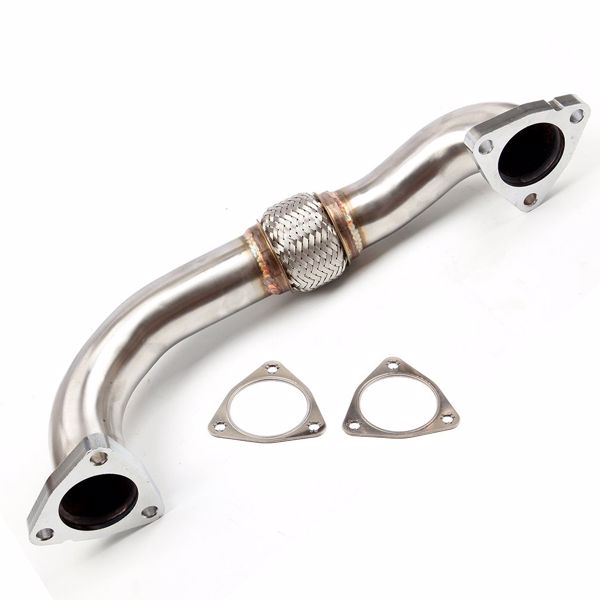 排气管 6.4L Turbocharger Up Pipe Fit For 08-10 Ford F250 Super Duty 08-10 Ford F350 Super Duty Stainless Steel（禁售亚马逊 & TEMU）(不支持无理由退货)-3
