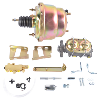 7\\" Dual Power Brake Booster Master Cylinder Disc Kit for Chevy Impala Bel Air Biscayne 1959-1964