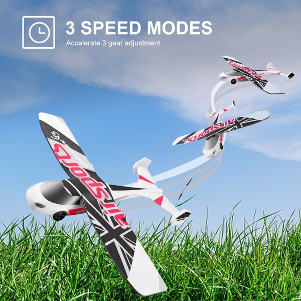 4DRC G3 RC Plane, 2.4Ghz Remote Control Airplane,Flying with 2 Batteries & Propeller 6-A,Logistics is randomly sent by UPS/USPS.