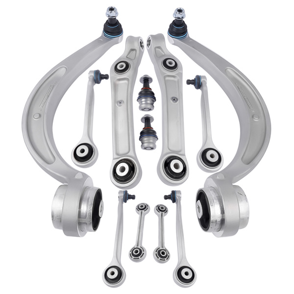 12Pcs Front Control Arms w/Ball Joint Sway Bar Link for 17-19 Audi A4 A4 Quattro