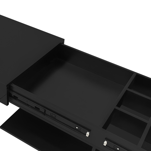 41.3''-76.7'' 可延伸咖啡桌，高效中央咖啡桌，带多个储物隔间，多功能可调节咖啡桌，带隐藏储物空间，适用于客厅-7