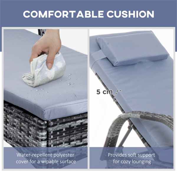 折叠式躺椅 /沙滩椅（周末不发货）（ Amazon Shipping）（WalMart禁售）-5