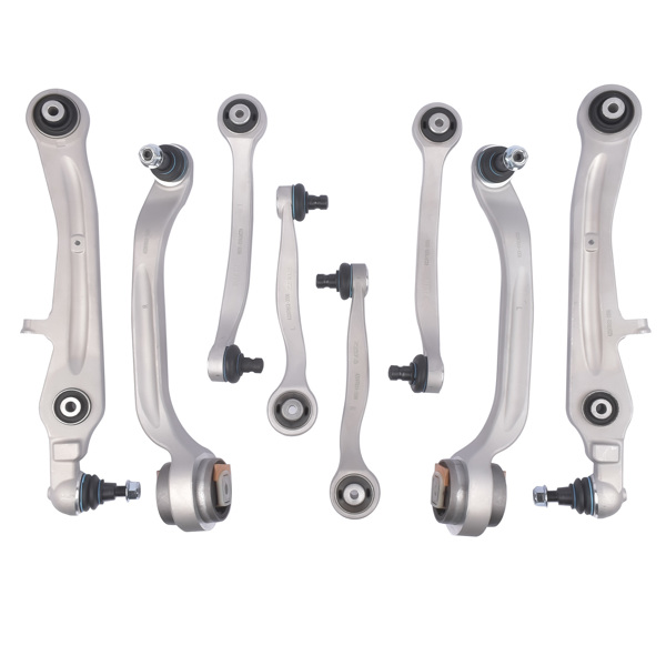 控制臂 For 04-19 Bentley Gt Gtc & Flying Spur Upper & Lower Suspension Control Arms Set 3W0407510 3W0407509  3W0407505  3W0407506-3