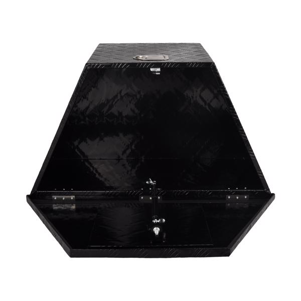 工具箱 Aluminum Tool Box Black, foot 33"* 19"* 18",pattern 5,single lock,single spring MT018033（禁售亚马逊 & TEMU）(不支持无理由退货)-4