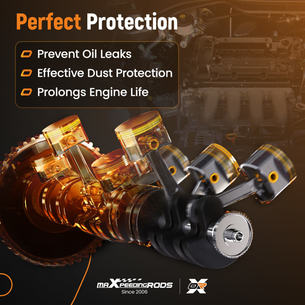  黑色气门盖套件适用于英菲尼迪 QX60 日产 Altima Murano Rogue 2.5L 2014-1017-3