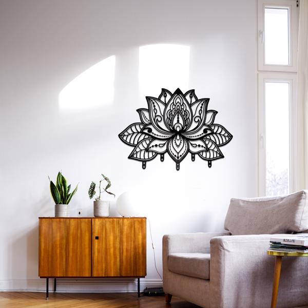 1pc当代金属壁挂式挂架：一个时尚的实用钩子。作为别致的装饰外套和收纳挂钩的理想选择，它提升了家庭和卧室墙壁装饰的风格，同时提供实用的收纳（TikTok、temu下自提）-3