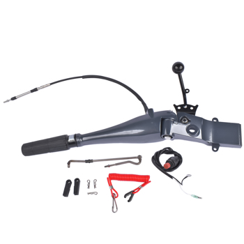 697-W0084-00-4D Steering Tiller Handle Assembly For Yamaha Outboard Motor 2T 69D Enduro E60HMHD 697-W0084; 48HP 55HP