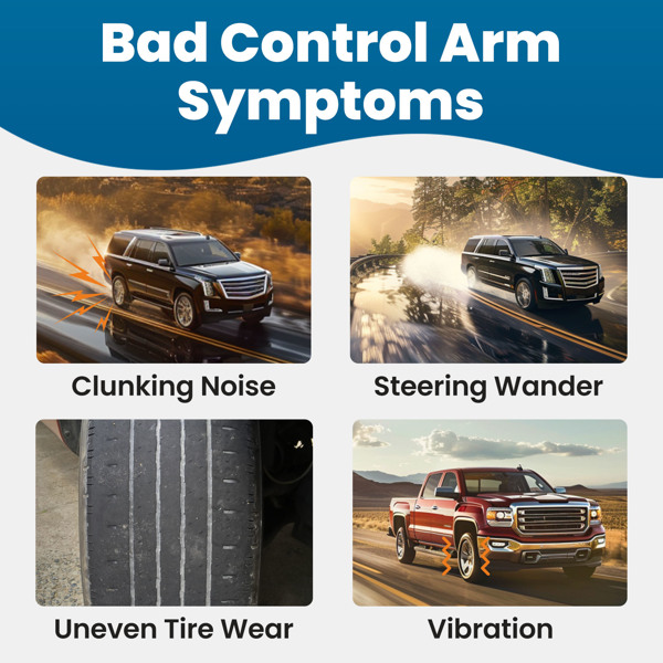  铝制前下控制臂球头 适用于 Silverado Sierra 1500  2014-2017 年-2