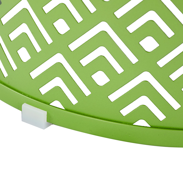 3pcs  回字花纹  桶形 绿色 15.7/13.7/11.8inch 庭院堆叠铁边桌-5