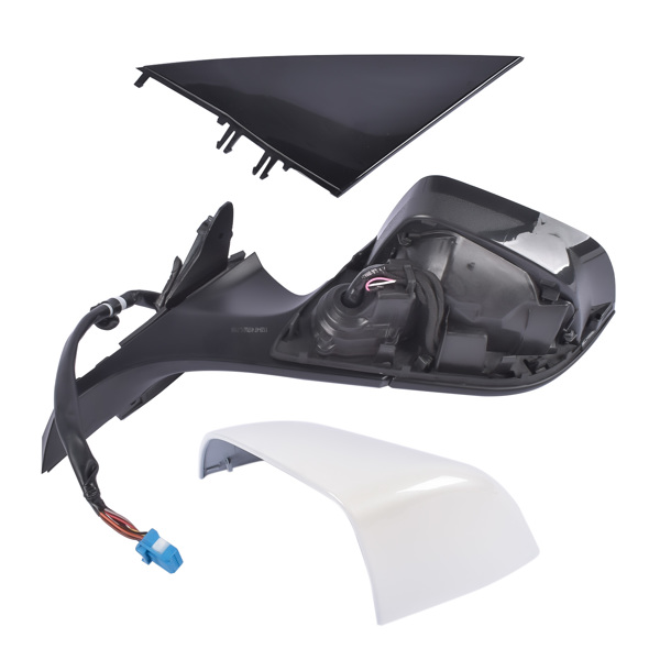 后视镜 Left Driver Side Mirror Heated Power Fold White Fits for Tesla Model 3 M3 Sedan 2017-2023 ABS Plastic Side View 13PIN Memory Recall Power Glass Adjusted 51167177128-5