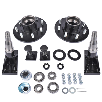 Container Wheels 8x 6.5 Lug Container Mobile 8000LB Hub & Spindle Kit Heavy Duty