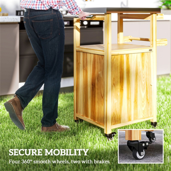 户外酒吧推车烧烤桌 （ Amazon Shipping）（WalMart禁售）（周末不发货）-6