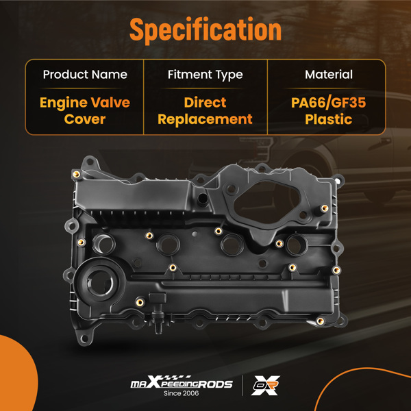 发动机气门盖（带垫片）适用于现代索纳塔 2.0L 2.4L 2015-2019 22400-2GGB0-7