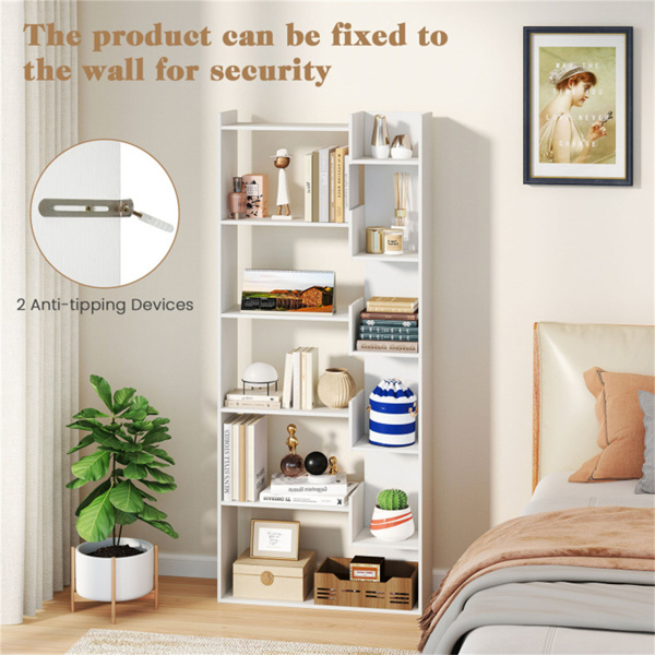 6层书架木制书架 -白色（amazon shipping-发货，WALMART禁止销售）周末不发货-7