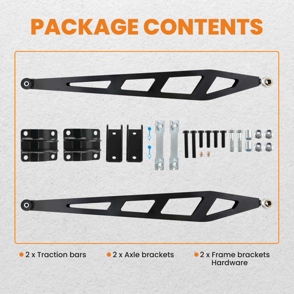 0-7.5英寸升降后牵引杆 适用于 Chevy Silverado Sierra 1500 4WD 2007-2018 -4