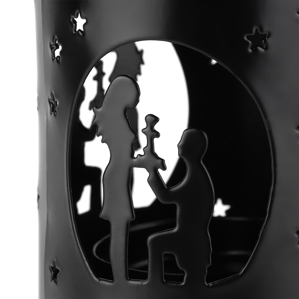 情侣镂空烛台摩洛哥复古婚庆情侣蜡烛台工艺品烛台摆件黑色-9