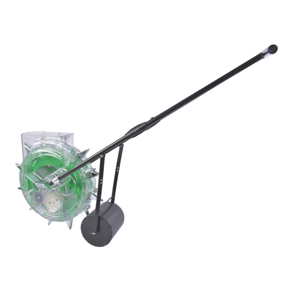 A1-手推播种机 Green Manual Seeder Hand-Push Garden Seeder Roller Seeding and Fertilizer Applicator, Row Planter Corn Planter Seeder for Soy Peanut Corn Cotton Soybean, 13.5cm Spacing-6