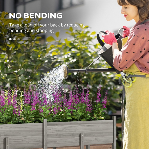 高架花园床/木制花盆 /木材种植箱（周末不发货）（ Amazon Shipping）（WalMart禁售）-7