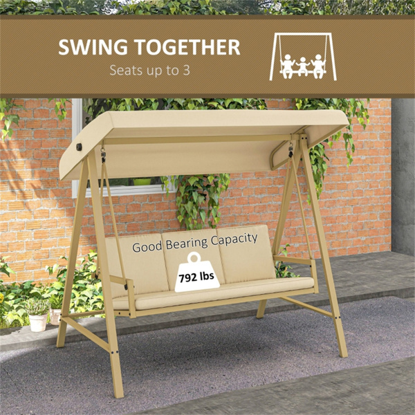 户外露台秋千椅/花园椅 （ Amazon Shipping）（WalMart 禁售）（周末不发货）-7