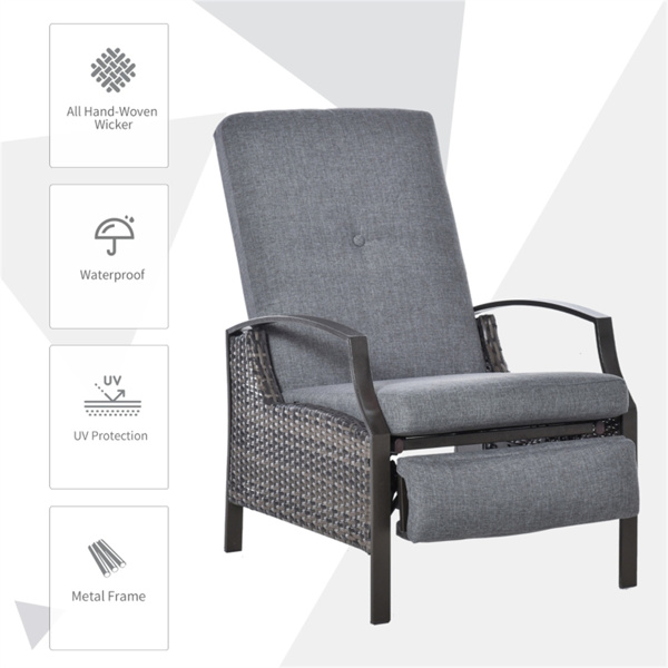 折叠式躺椅 /沙滩椅（周末不发货）（ Amazon Shipping）（WalMart禁售）-4