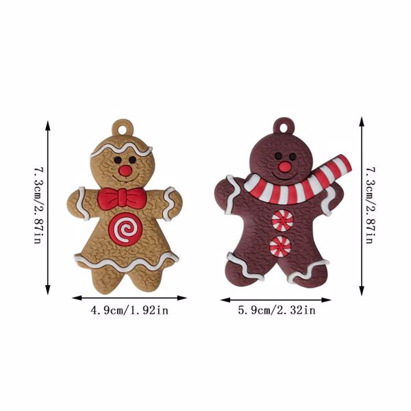 圣诞姜饼人挂件挂饰圣诞树布置christmas礼物12个一套 经典爆款03-3
