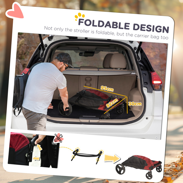 狗推车、宠物推车（ Amazon Shipping）（WalMart禁售）（周末不发货）-4