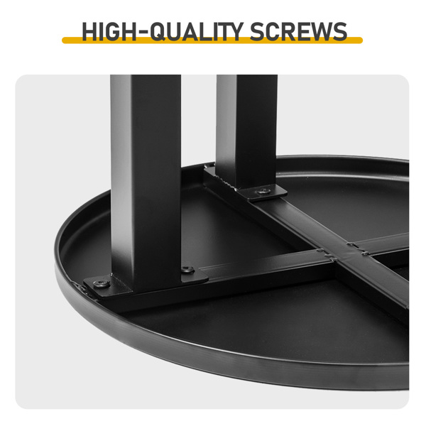 46*46*41.5cm 圆桌  黑色 十字脚 庭院铁边桌-4