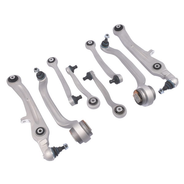 控制臂 For 04-19 Bentley Gt Gtc & Flying Spur Upper & Lower Suspension Control Arms Set 3W0407510 3W0407509  3W0407505  3W0407506-4