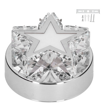 Ceiling Light FivePointed Starshaped Stainless Steel Ceiling Lamp White Light Color for Bookcase Bathroom Porch Corridor Kitchen