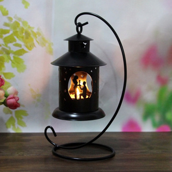Lover Decor Hollow Out Candlestick Hanging Candle Holder Household Decoration 