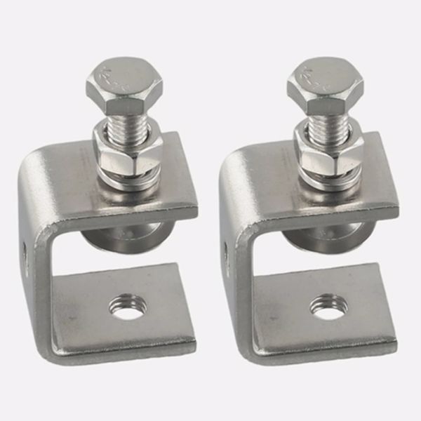 304不锈钢老虎夹U型C型夹卡扣钢结构钢管方管方形固定夹卡箍抱箍（8个）-9