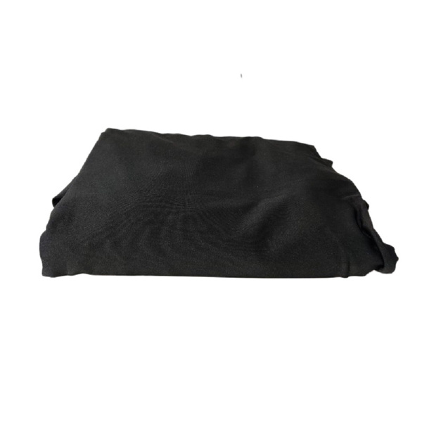 6FT长方形户外婚庆纯色会议桌布桌罩 黑色-2