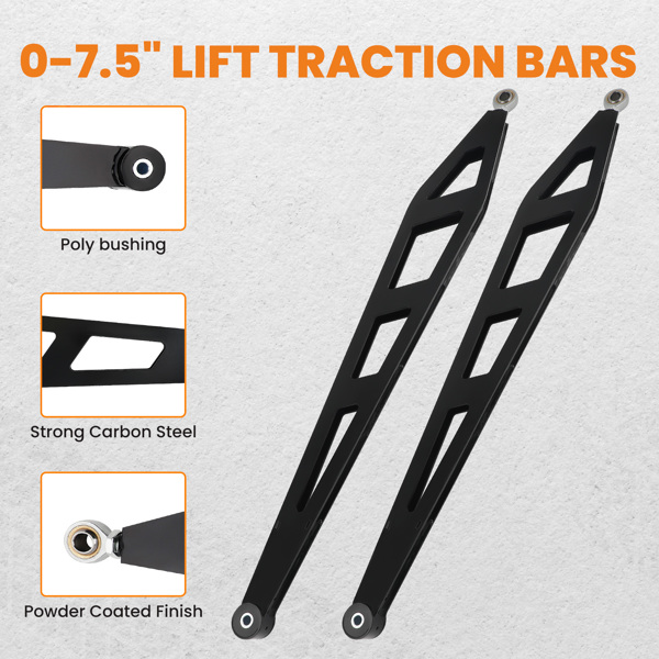 0-7.5英寸升降后牵引杆 适用于 Chevy Silverado Sierra 1500 4WD 2007-2018 -3