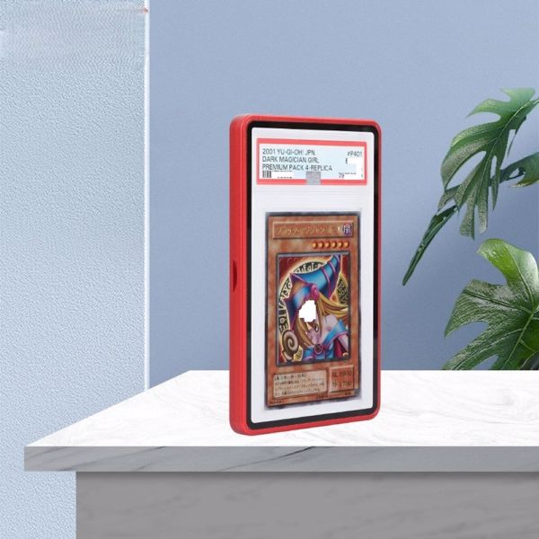 PSA金属框+玻璃评级卡砖保护壳 红色 1个（周末不发货）（tk,temu下自提）-4