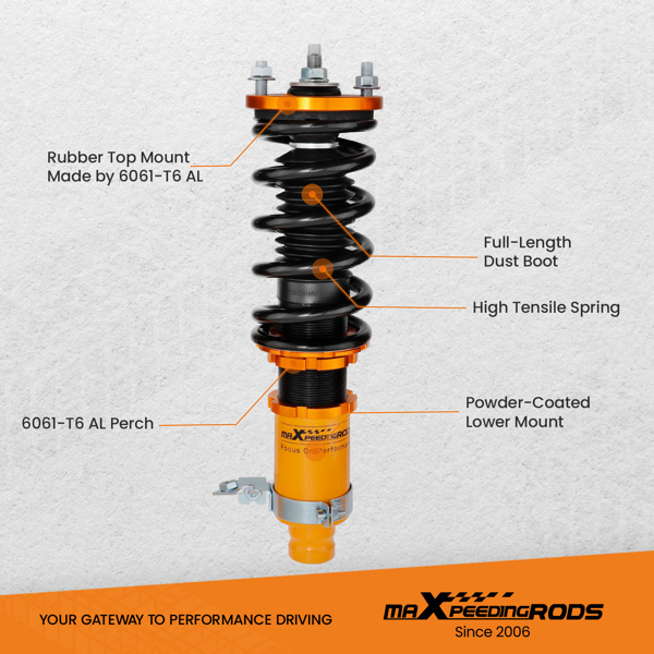 绞牙降低套件适用于本田思域 92-00 讴歌 INTEGRA 94-01 减震器支柱-5