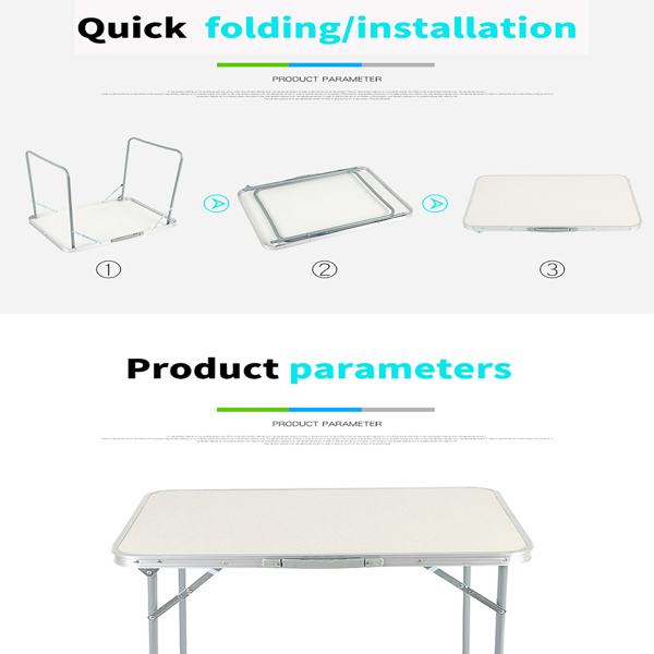 铝合金折叠桌户外摆摊宣传桌烧烤餐家用便携吃饭桌-13