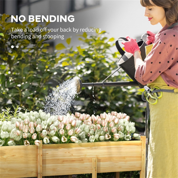 高架花园床/木制花盆 /木材种植箱（周末不发货）（ Amazon Shipping）（WalMart禁售）-7