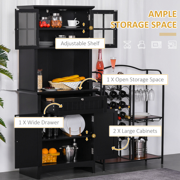 厨房侧板/储物柜/ 咖啡吧柜 /厨房橱柜/厨房隐藏式箱柜（周末不发货）（ Amazon Shipping）（WalMart禁售）-3
