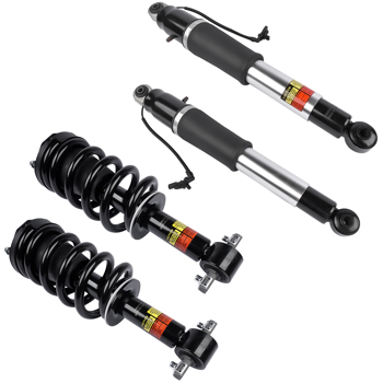 减震器 2Pcs Front Suspension Strut and Coil Spring Assembly and 2Pcs Rear Air Shock Absorber Fit for Cadillac Escalade Chevrolet Suburban Tahoe GMC Yukon 2015-2020