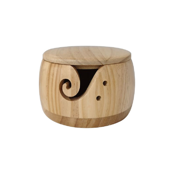 木质毛线碗纺织毛线收纳碗-4